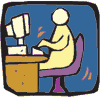 Image of computer searching