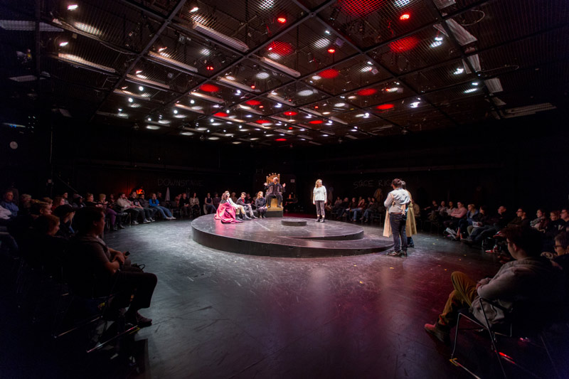 circular performance in black box theatre