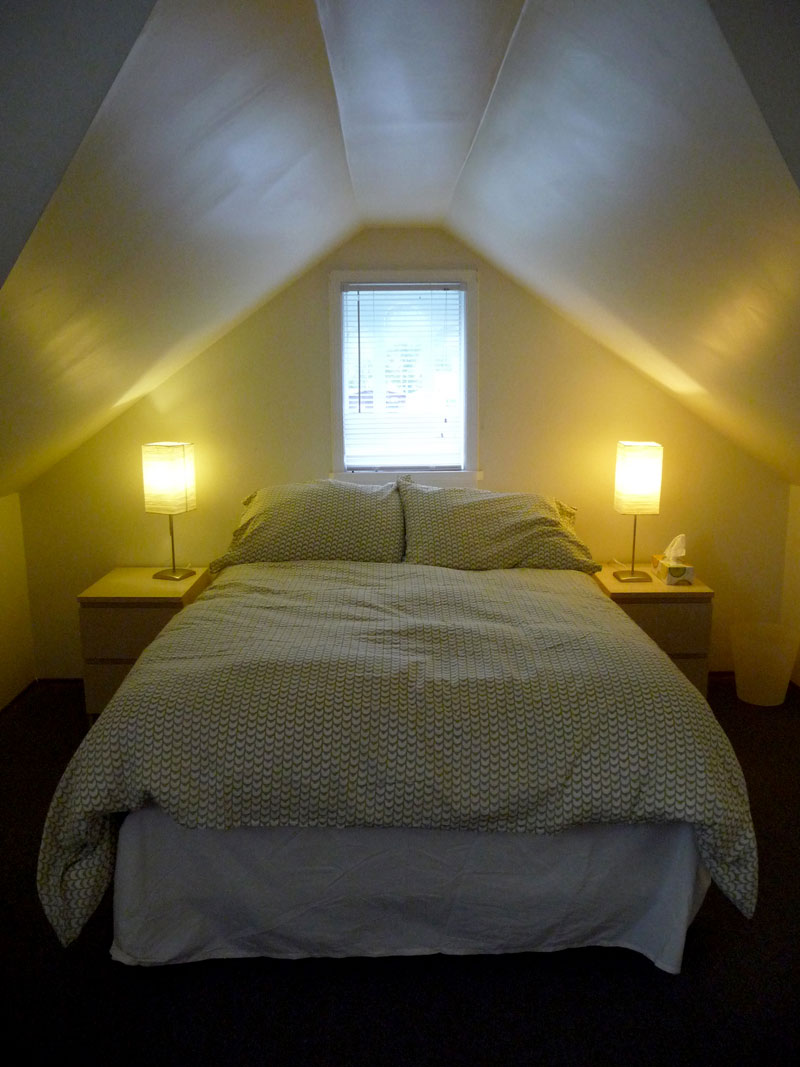 bed in loft