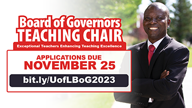 Board of Governors Teaching Chair Call for Submissions