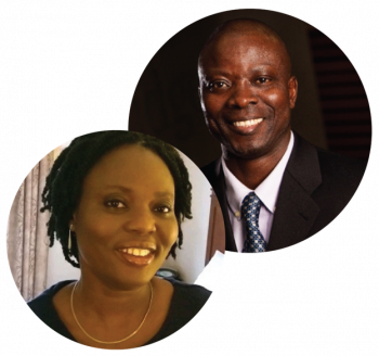 Pictures of Dr. Oluwagbohunmi Awosoga and Dr. Adesola Odole for the prentice Institute Speaker Series 