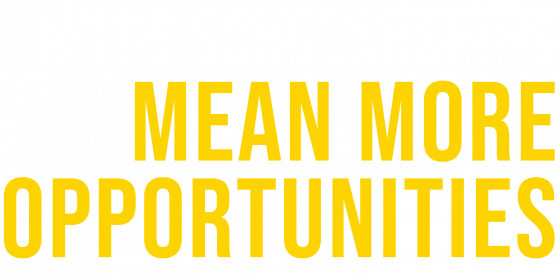 More scholarships mean more opportunity