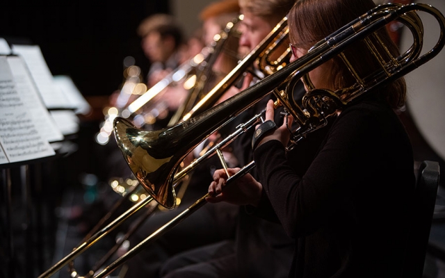 U of L Wind Orchestra in Concert, fall 2019. Photo by Angeline Simon