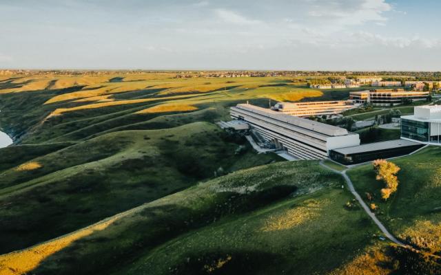 Campus Drone Shot