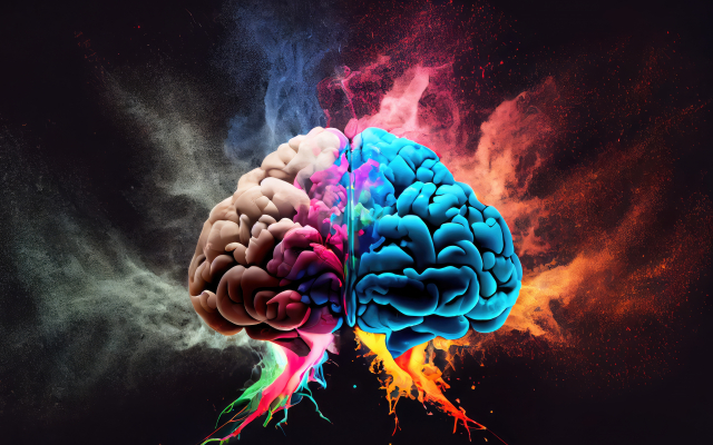 Colourful brain