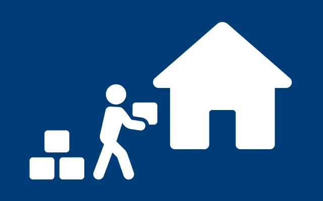 stick figure moving boxes inside