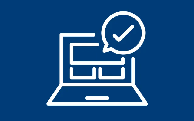 online check in screen on a laptop