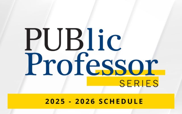 PUBlic Professor Series 2025-2026
