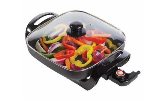 Electric Skillet with vegetables
