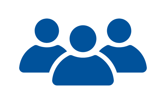 people icon in blue