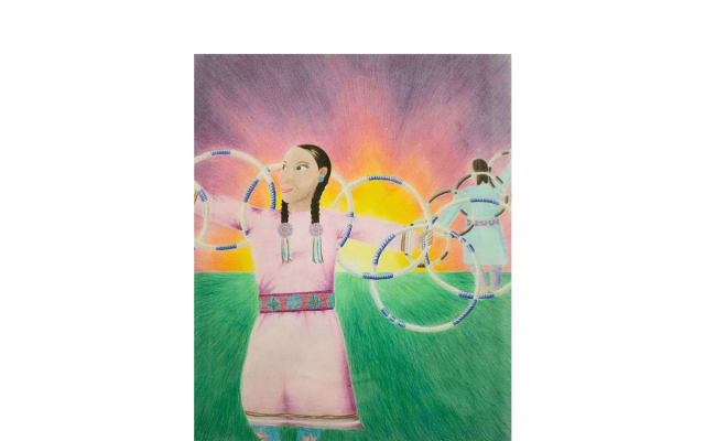 Traditional Blackfoot fancy dancers