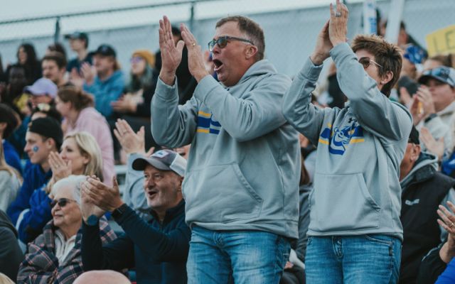 Fans cheering