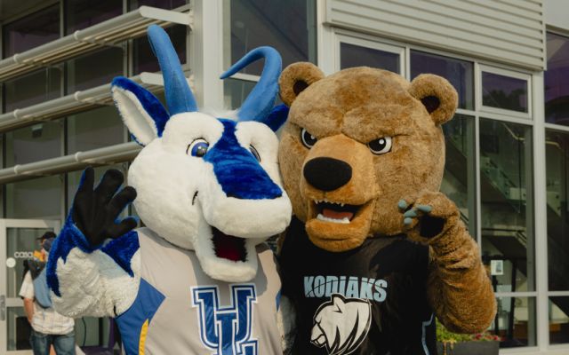 Luxie and Kodi mascots