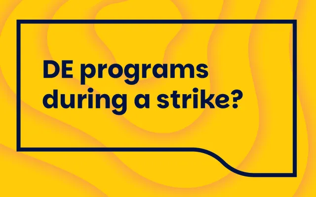 de programs offered during a strike