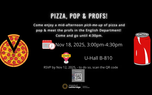 Pizza, Pop & Profs event