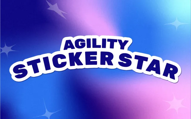 agility sticker star