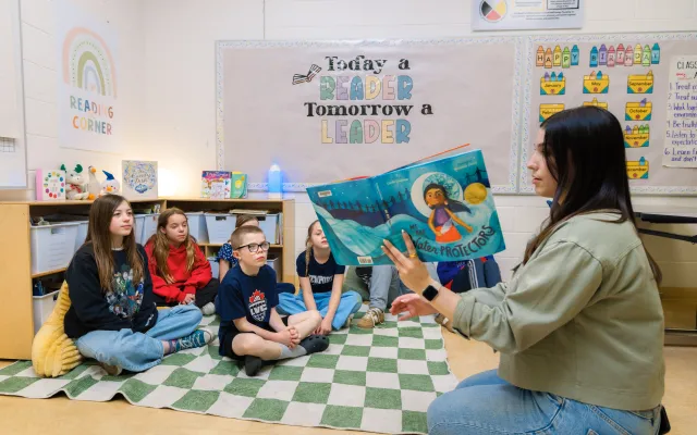 Teacher reading