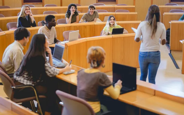 Classroom of students