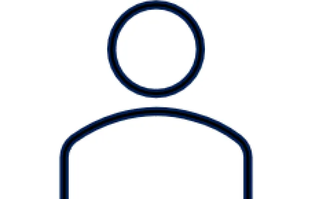The icon of a person with no features.