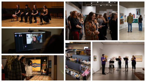 Vibe Fest 2025. Photos by Angeline Simon (BFA - Art '18). Photo montage of different activities at Vibe Fest 2025.
