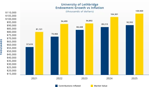 endowment report graph