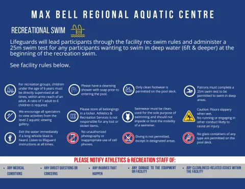 Recreation Swim Information Fall 2025