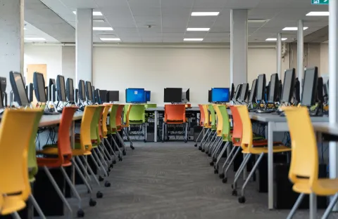 Testing Centre Chairs and Computers