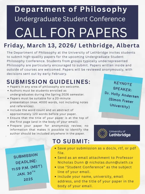 Philosophy Undergraduate Conference 2026