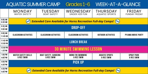 Aquatic Summer Camp- Grades 1-6