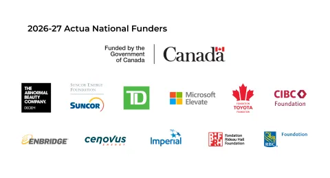 Actua 2026-27 funders