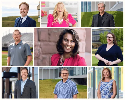 Collage of 2026 Alumni Achievement Award recipients