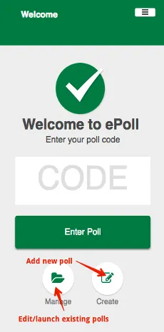 ePoll - Create/Manage