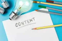 Content Content on a piece of paper