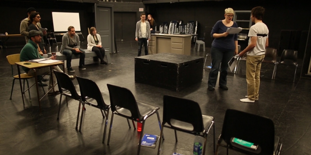 Image of play Tribes in David Spinks theatre