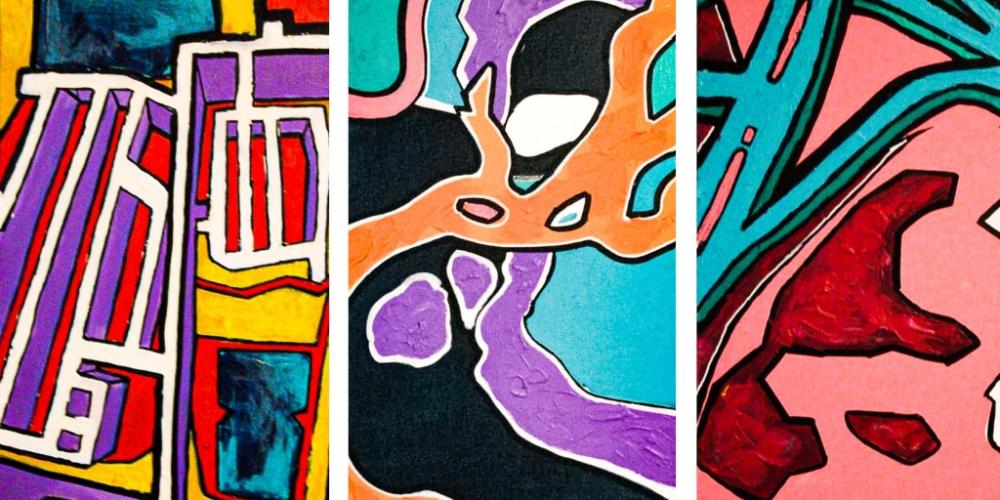 Chelsea Wiigs, Map Triptych (2020)