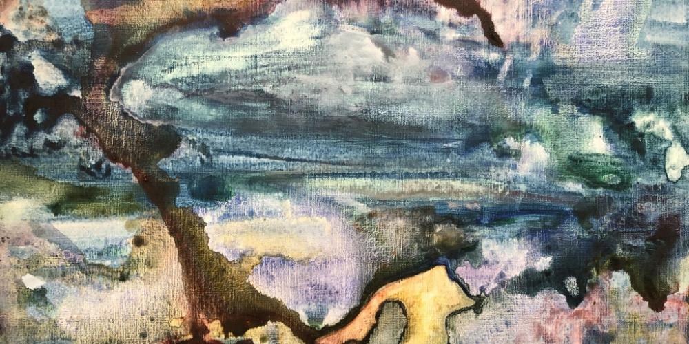 Eve Buk, Untitled - Blue Composition (2020)