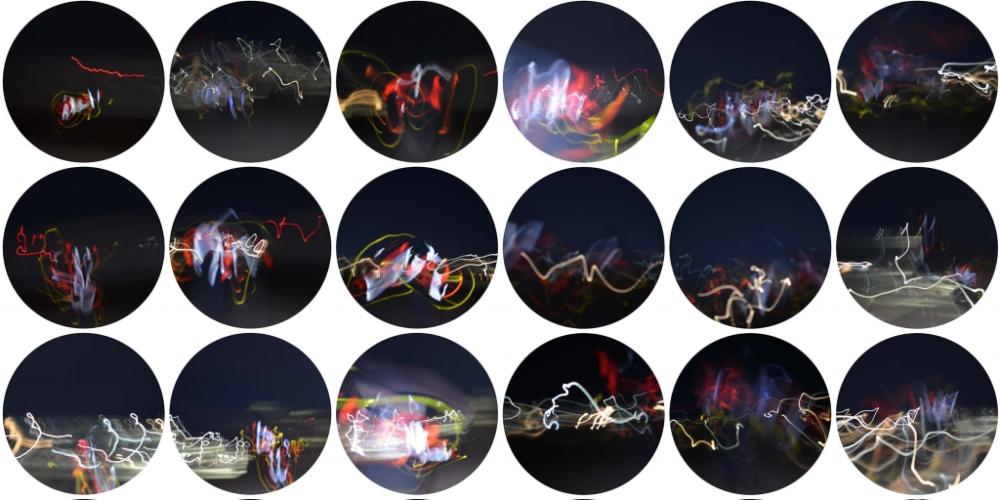 Vicky Chiasson, Reflective tape experiments (2020)