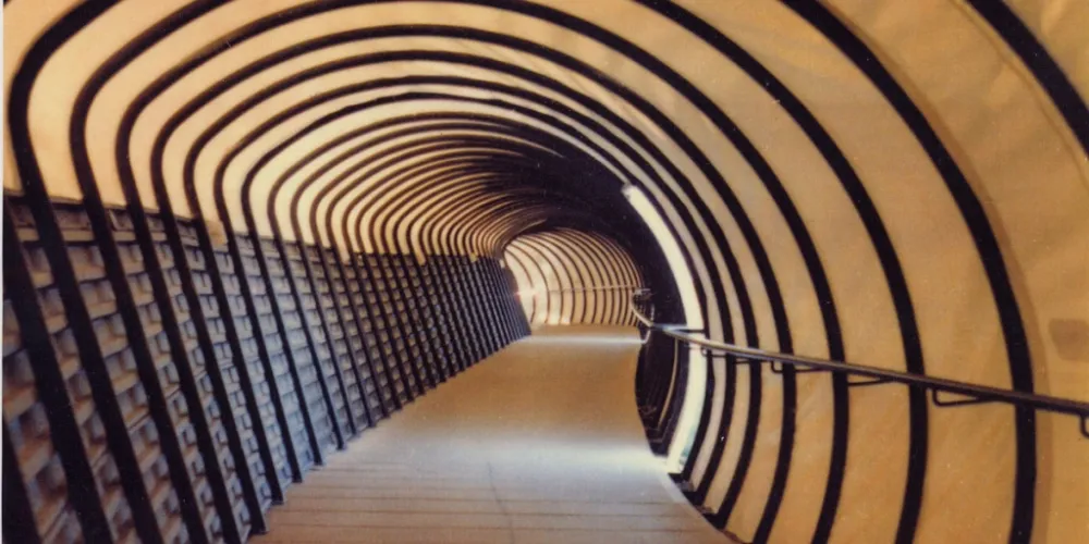 Interior of the Worm, an enclosed tunnel