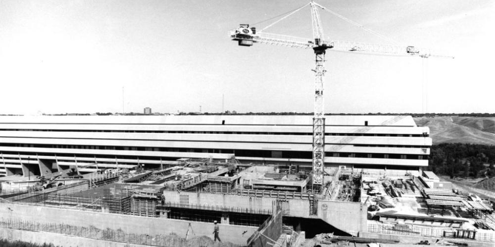 Fine Arts building under construction