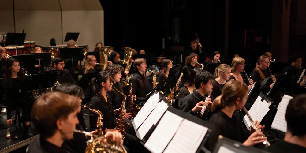 Image of University of Lethbridge Wind Orchestra performing - fall 2024
