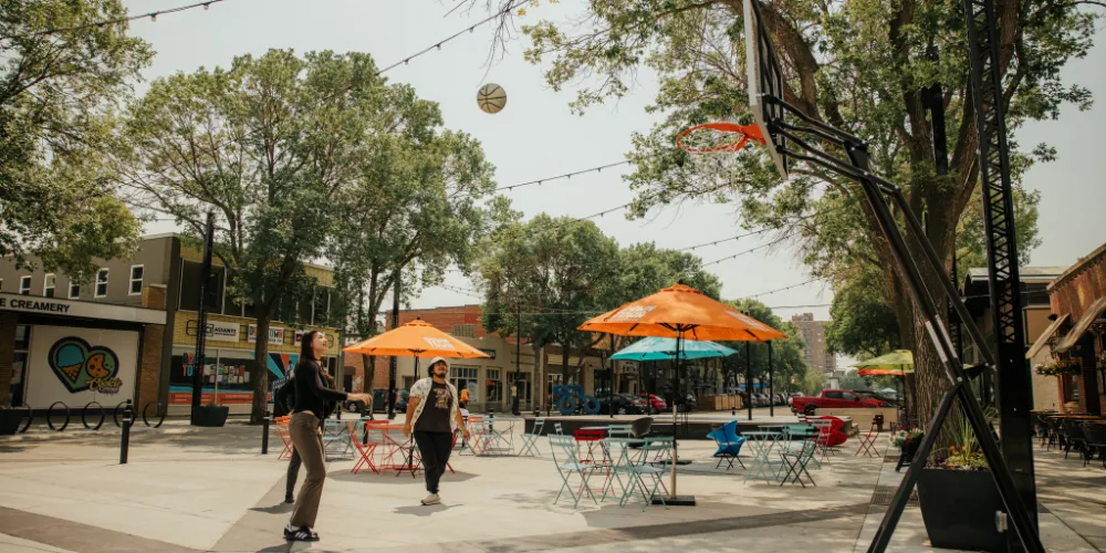 Festival Square in Downtown Lethbridge