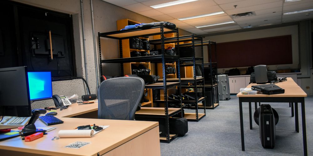 Equipment checkout space