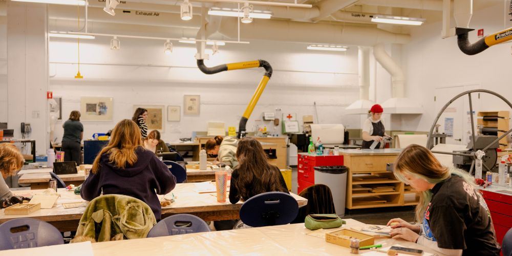 Printmaking studio