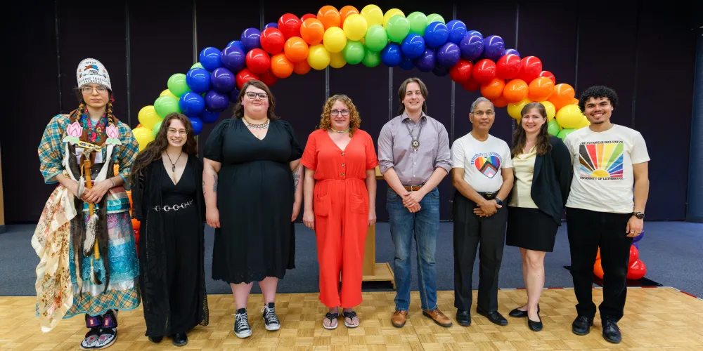 Pride Flag Raising Group Photo