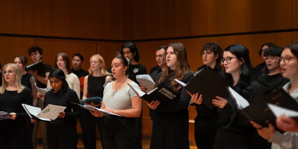 A group of choir singers