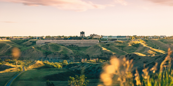 Coulee view of Lethbridge Campus