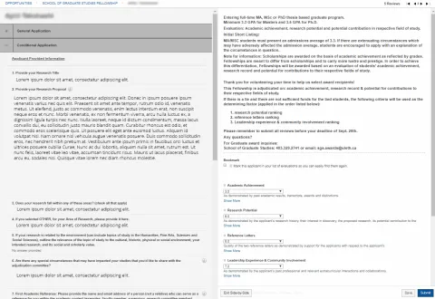 Profile - Side-by-Side Tab