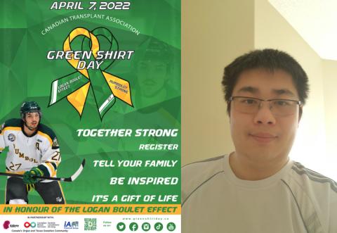 Joshua Wong with his winning design
