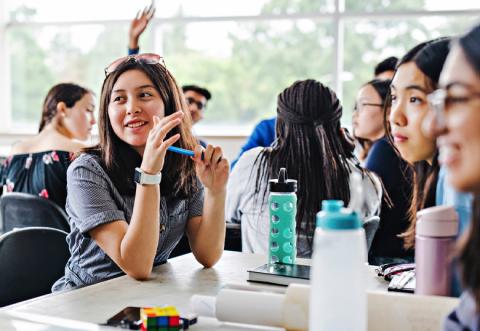 Students in a classroom