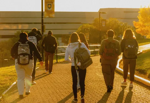 Students on campus